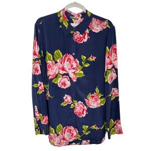 Equipment | Women’s Floral Silk Blouse L